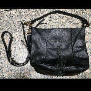 Black Leather Crossbody Purse